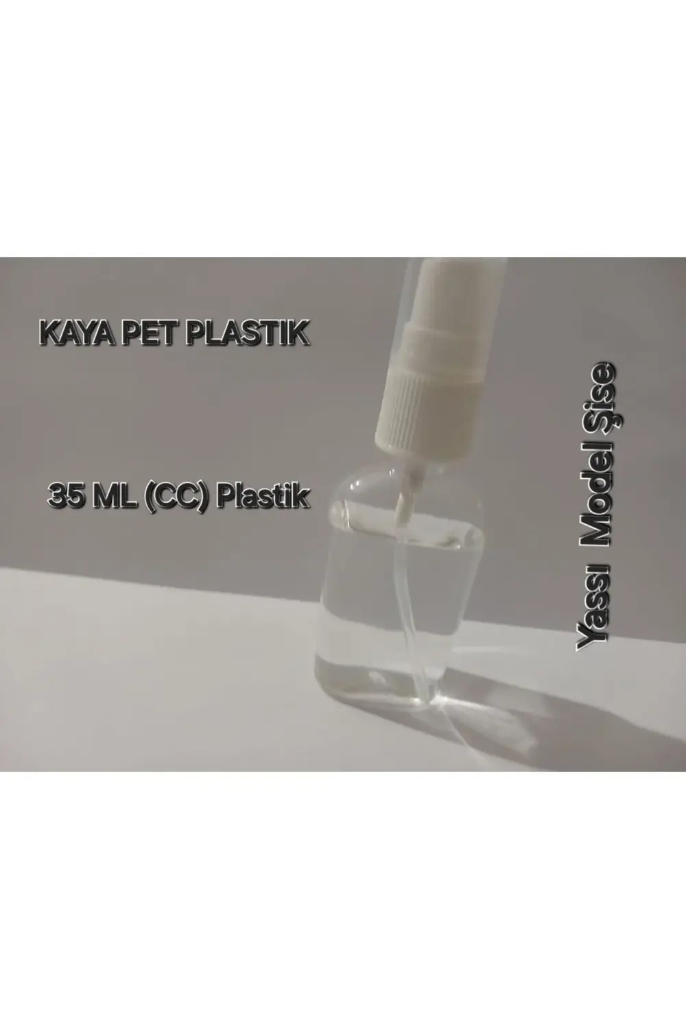 Plastik Fısfıslı Kolonya Şişesi 50  Adet 35 cc. SPREY BAŞLIKLI YA