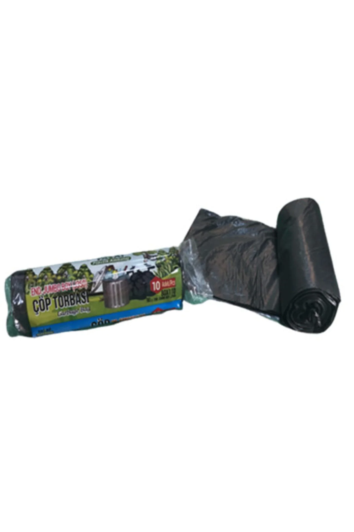 Plastik J800 Endüstriyel Jumbo Boy Çöp Torbası Siyah 10'lu 80 X 1
