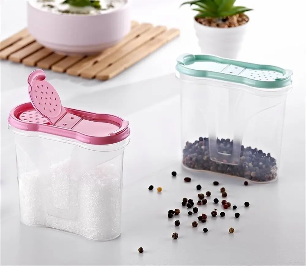 Plastik Kapaklı Majör Baharatlık Baharat Saklama Kutusu Kabı (474
