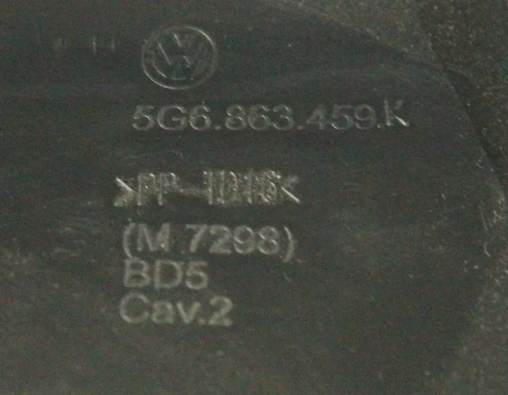 Plastik Kaplama - Bagaj Kilit Karşılığı (VW Orjinal)(5G6863459K)(