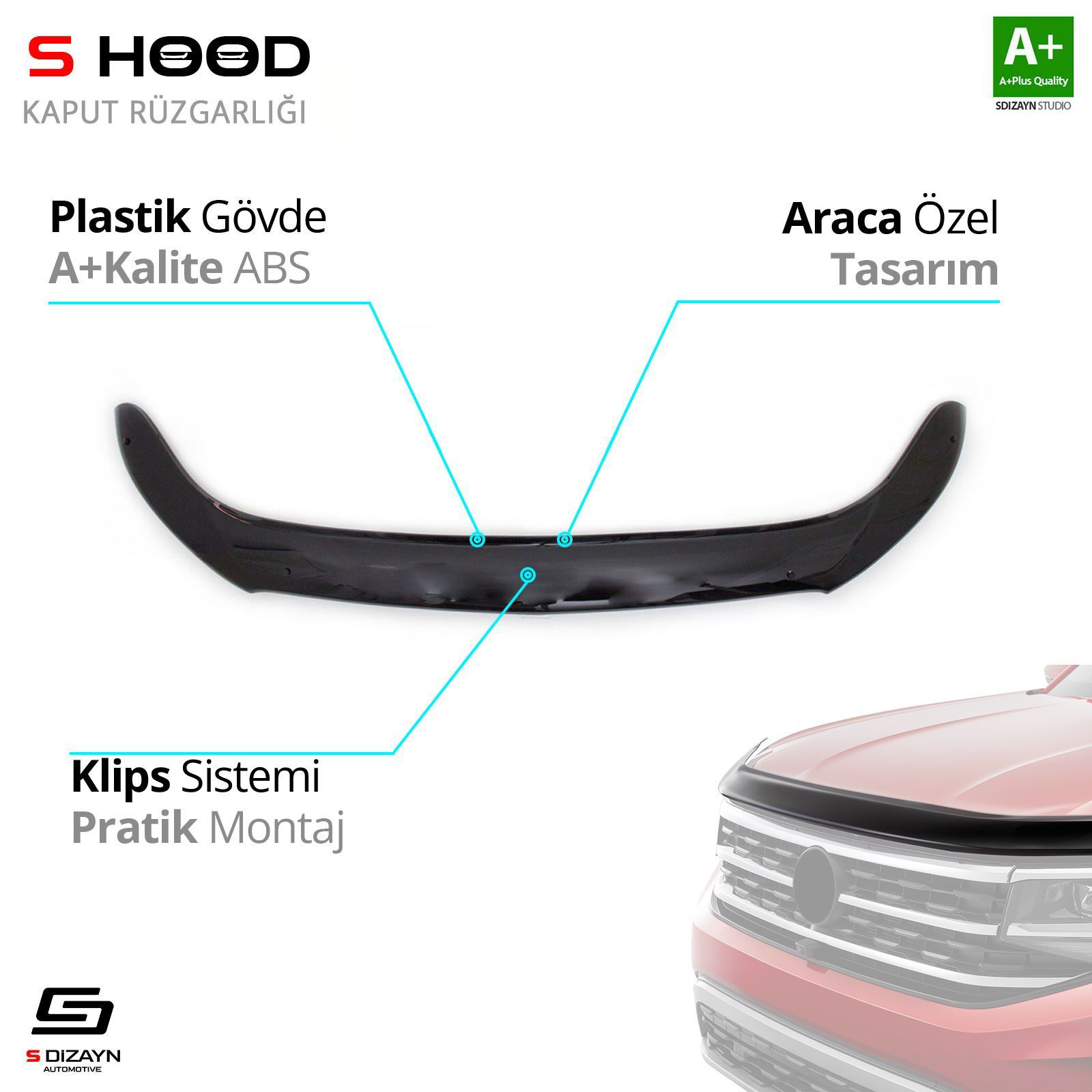 Plastik Kaput Rüzgarlığı 2014-2019 A+Kalite Parça Plastik Kaput Rüzgarlığı 2014-2019 A+Kalite Parça Fiyatı, Yorumları ve Özellikleri