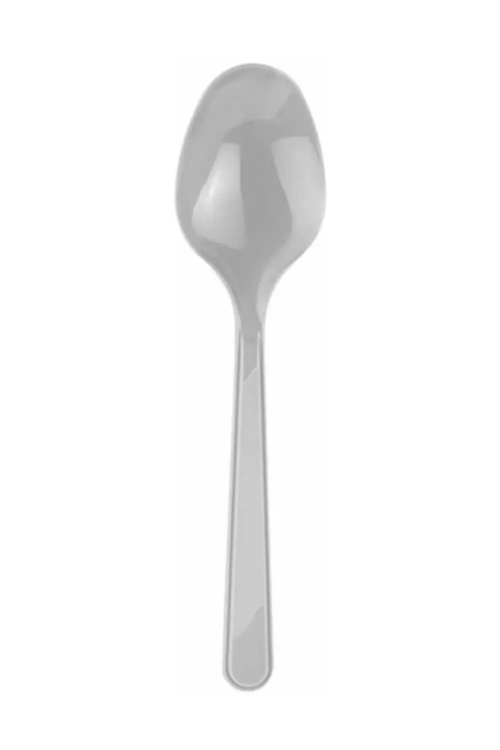 Plastik Kaşık Gümüş 25 Ad.