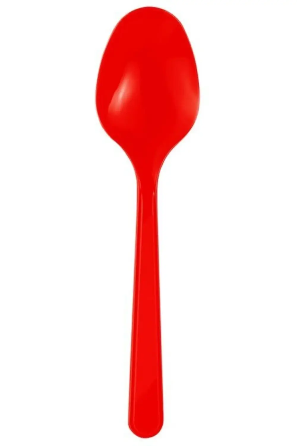 Plastik Kırmızı 25'li Kaşık