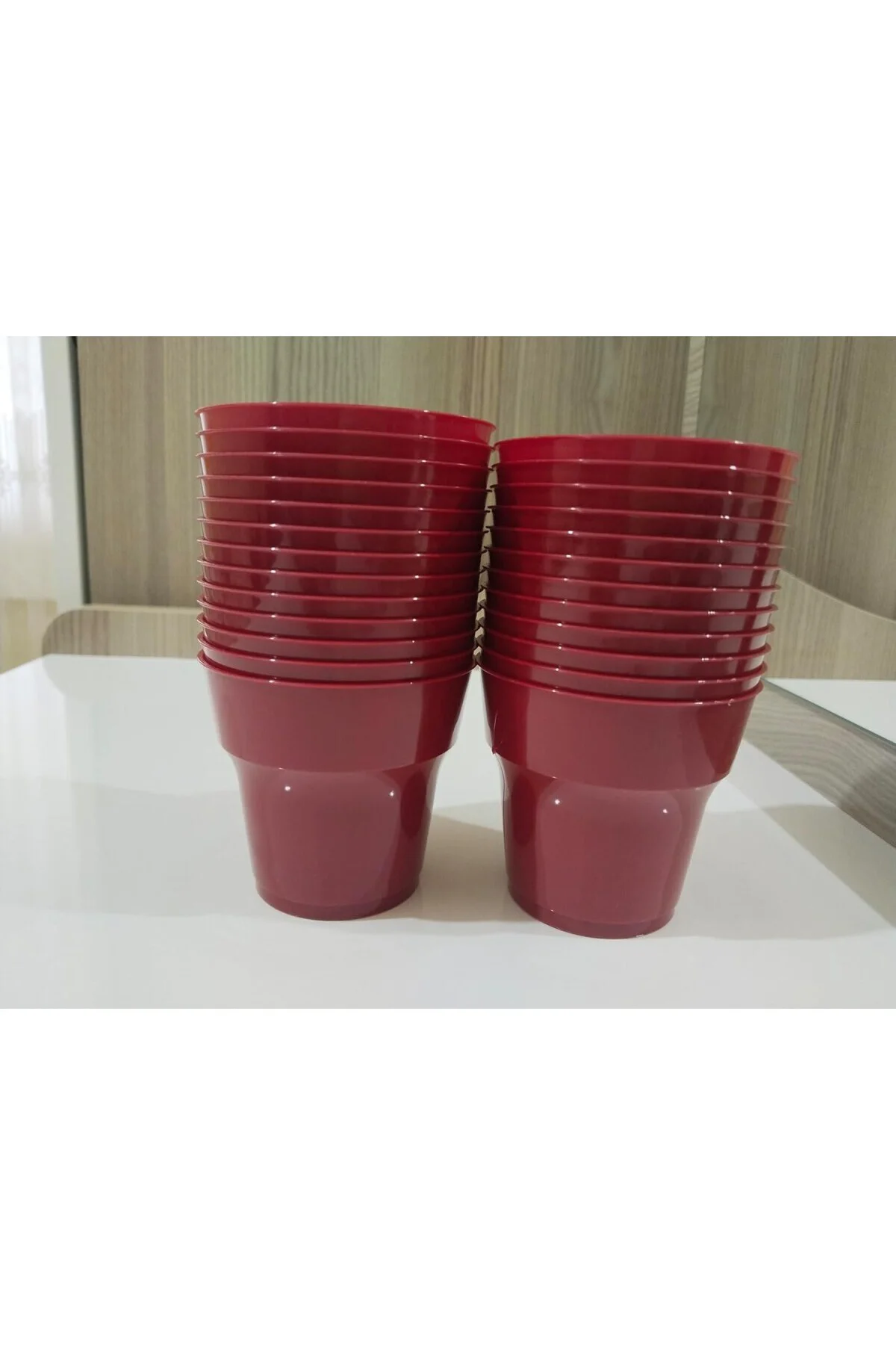 plastik Kırmızı bardak 25 li