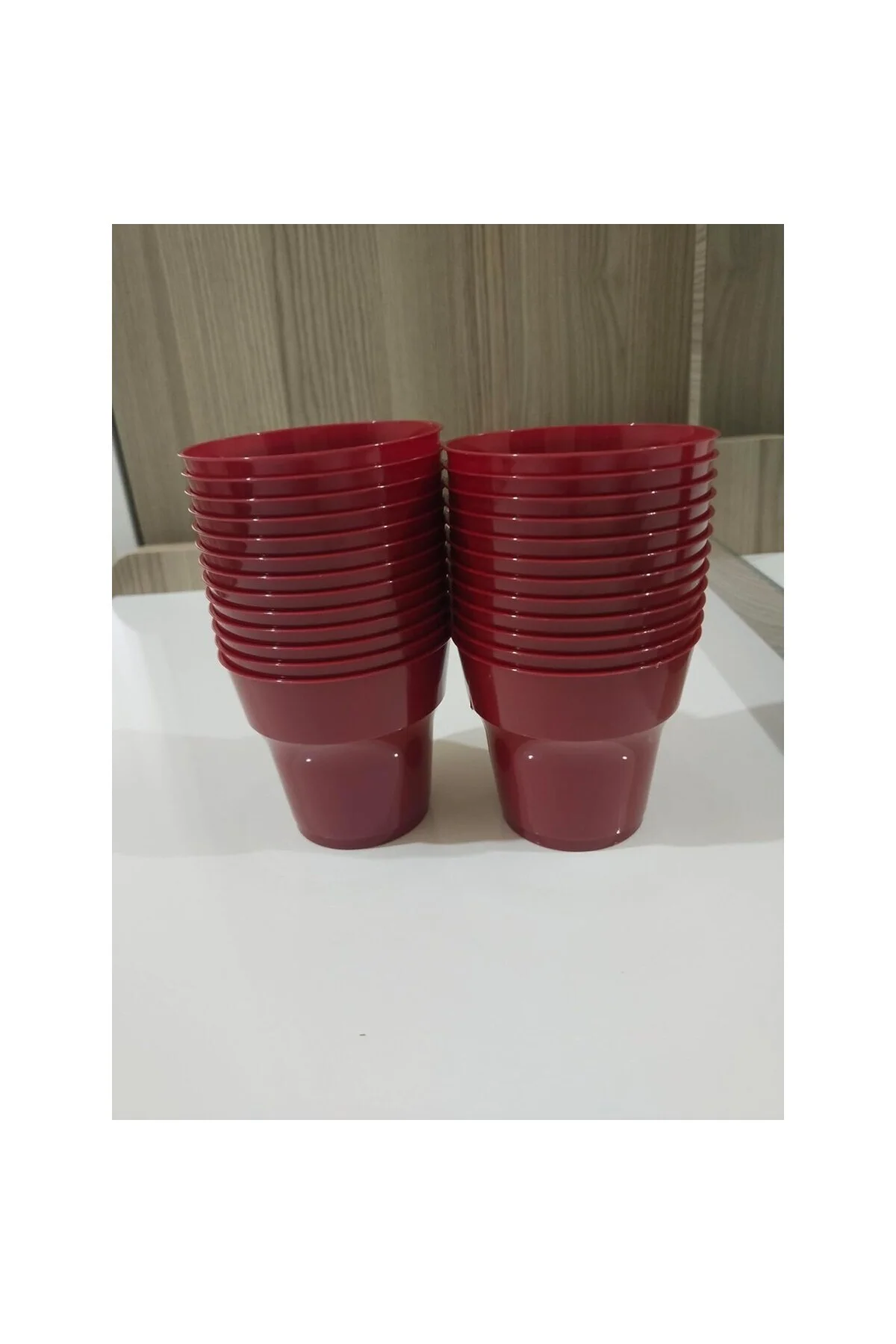 plastik Kırmızı bardak 25 li