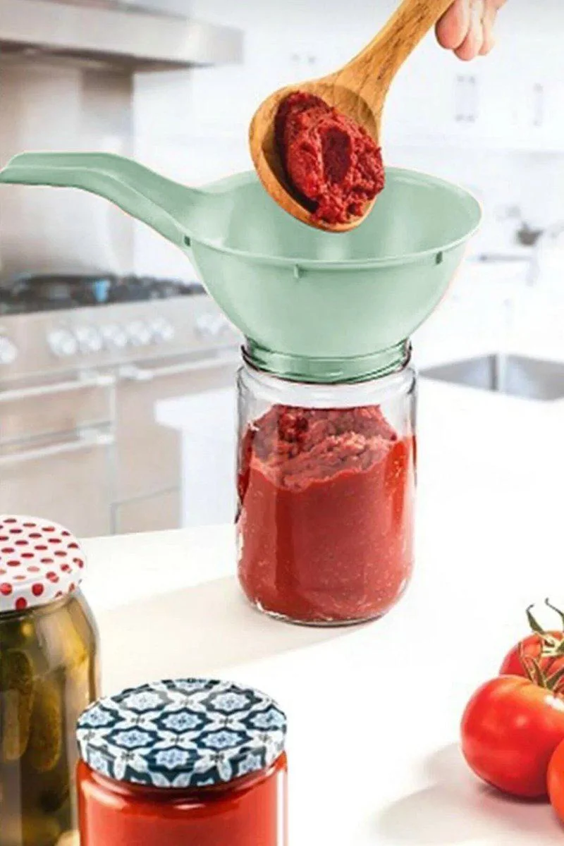 Plastik Konserve Kavanoz Hunisi - BPA İçermez Geniş Ağızlı Kap Doldurma Hunisi Fiyatı, Yorumları ve Özellikleri