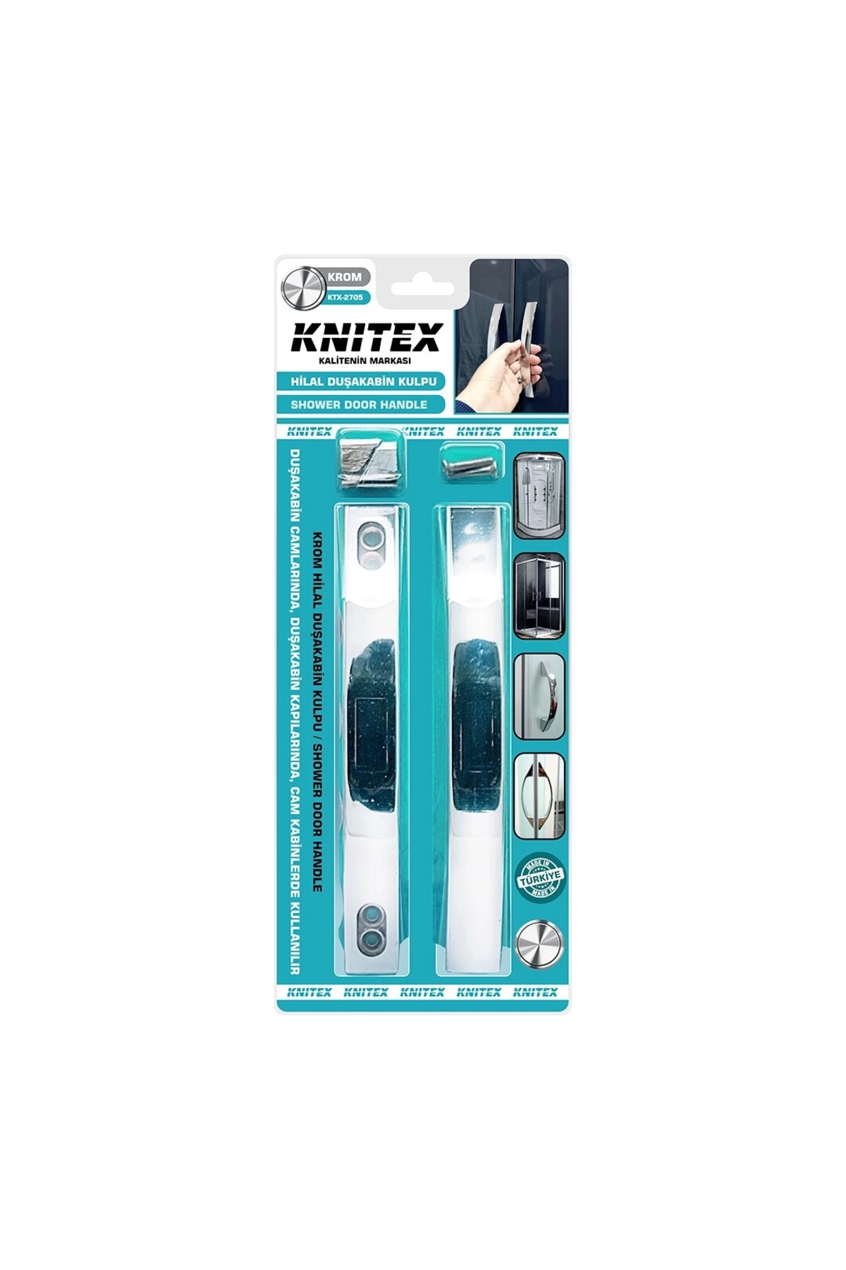 Beruflic Plastik Krom Kaplama Duşakabin Kolu 10Mm (4172)