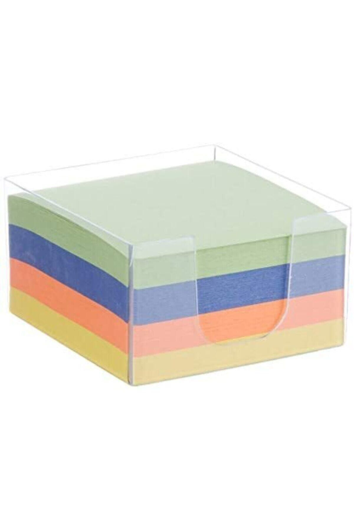 Mekafix Plastik Kutulu Renkli Küp Blok 8.5X8.5Cm 4 Adet Kx