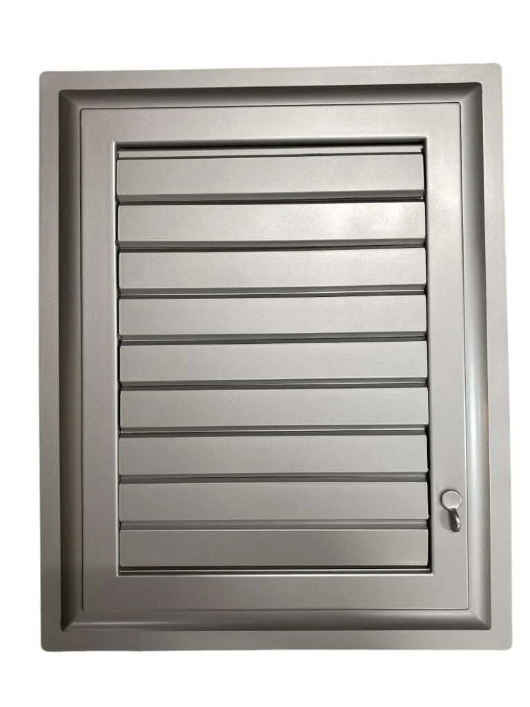 Plastik Menfez 45X45 Gümüş Banyo WC Halandırma