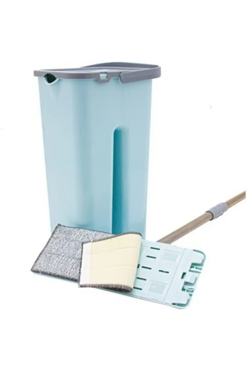 Plastik Microfiber Tablet 4 4=8 Litre Mop Temizlik Seti