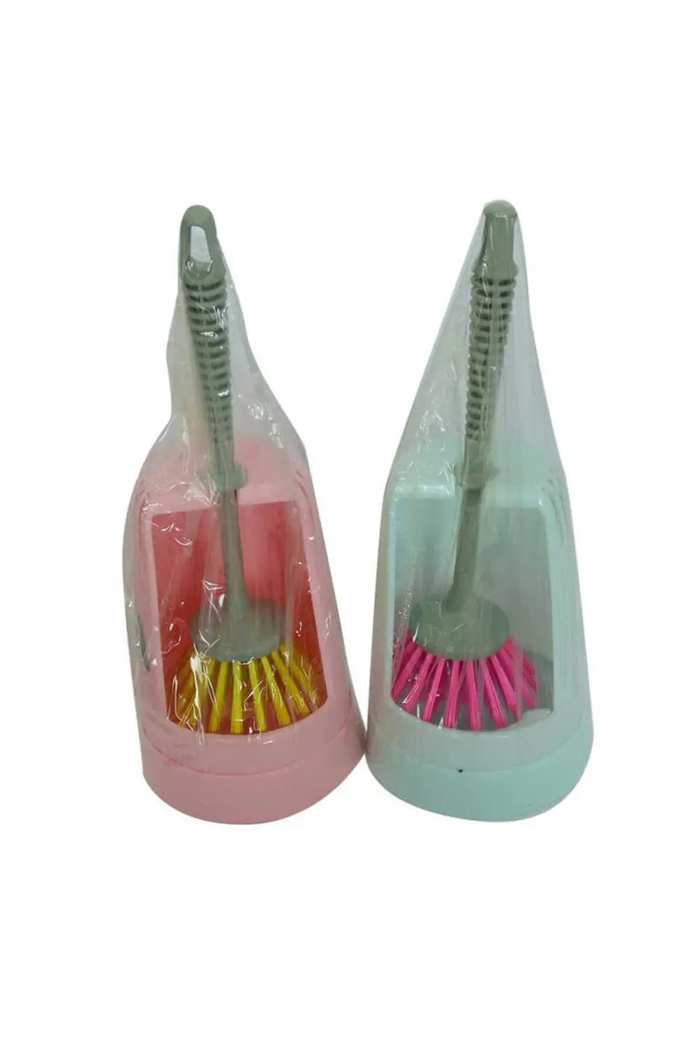 Plastik Muhafazalı Wc Tuvalet Klozet Fırça Takımı Karışık Renk ZP