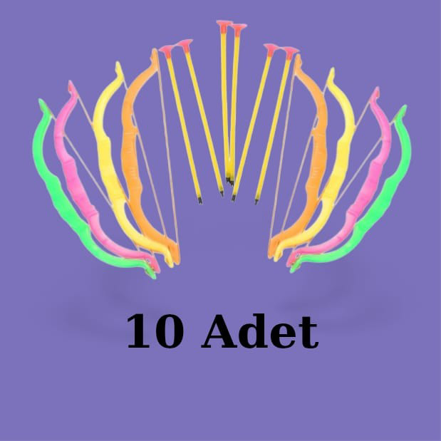 Plastik Ok Yay Seti (10 Adet)