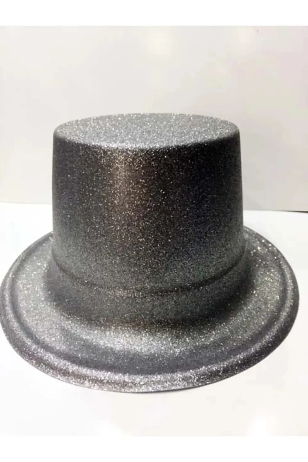 Plastik Parti Şapkası Gümüş Siml