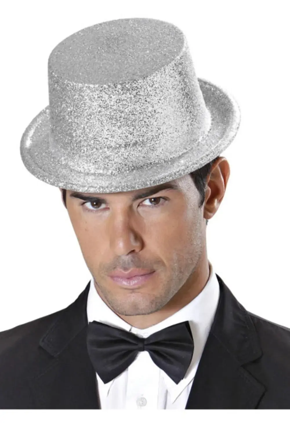 Plastik Parti Şapkası Gümüş Siml