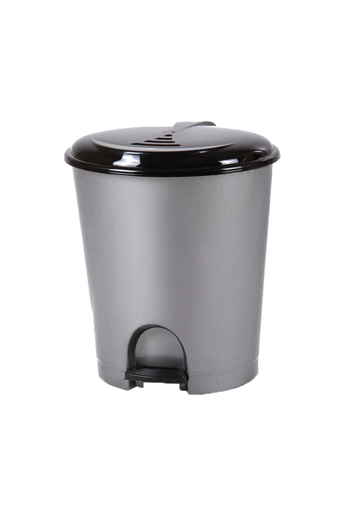 Plastik Pedallı Basmalı Açılır Kapak Çöp Kovası / 33 Litre Kırmız