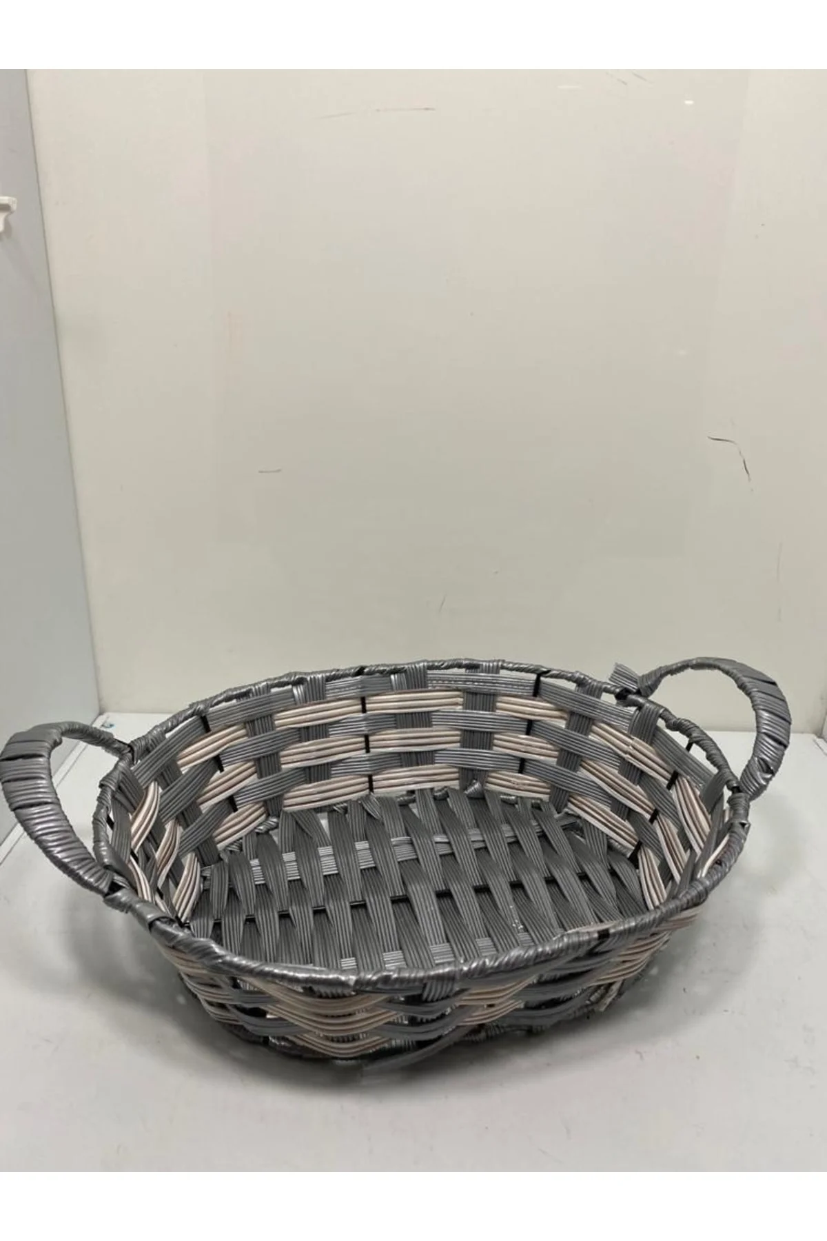 Plastik Rattan Örme Ekmek Sepeti - Görsel 2