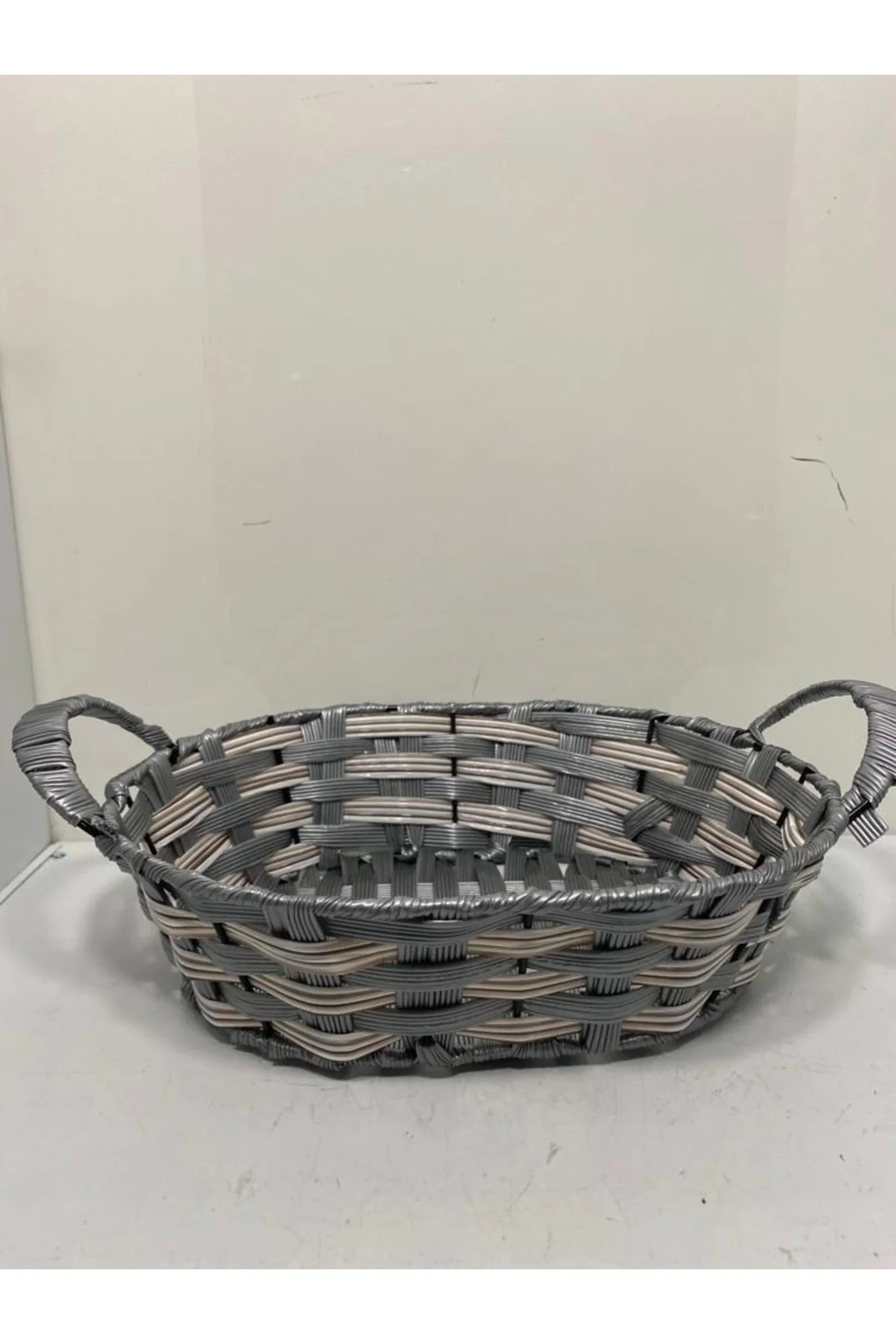 Plastik Rattan Örme Ekmek Sepeti