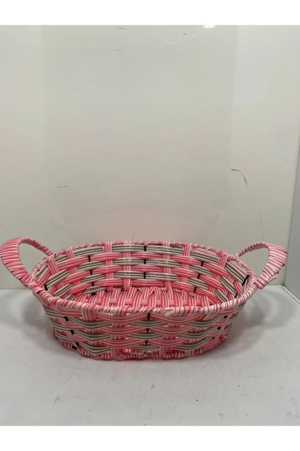 Plastik Rattan Örme Ekmek Sepeti