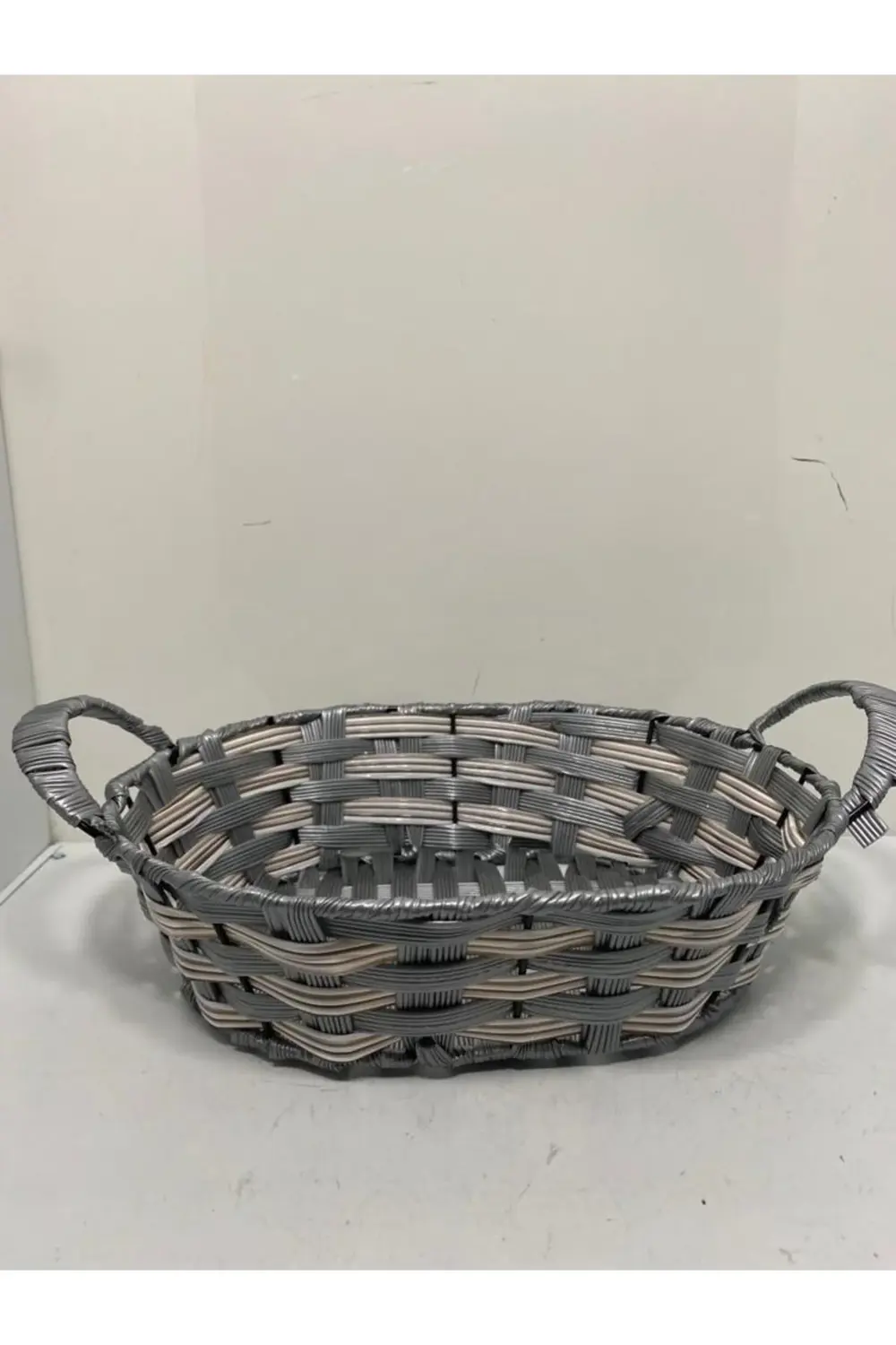 Plastik Rattan Örme Ekmek Sepeti