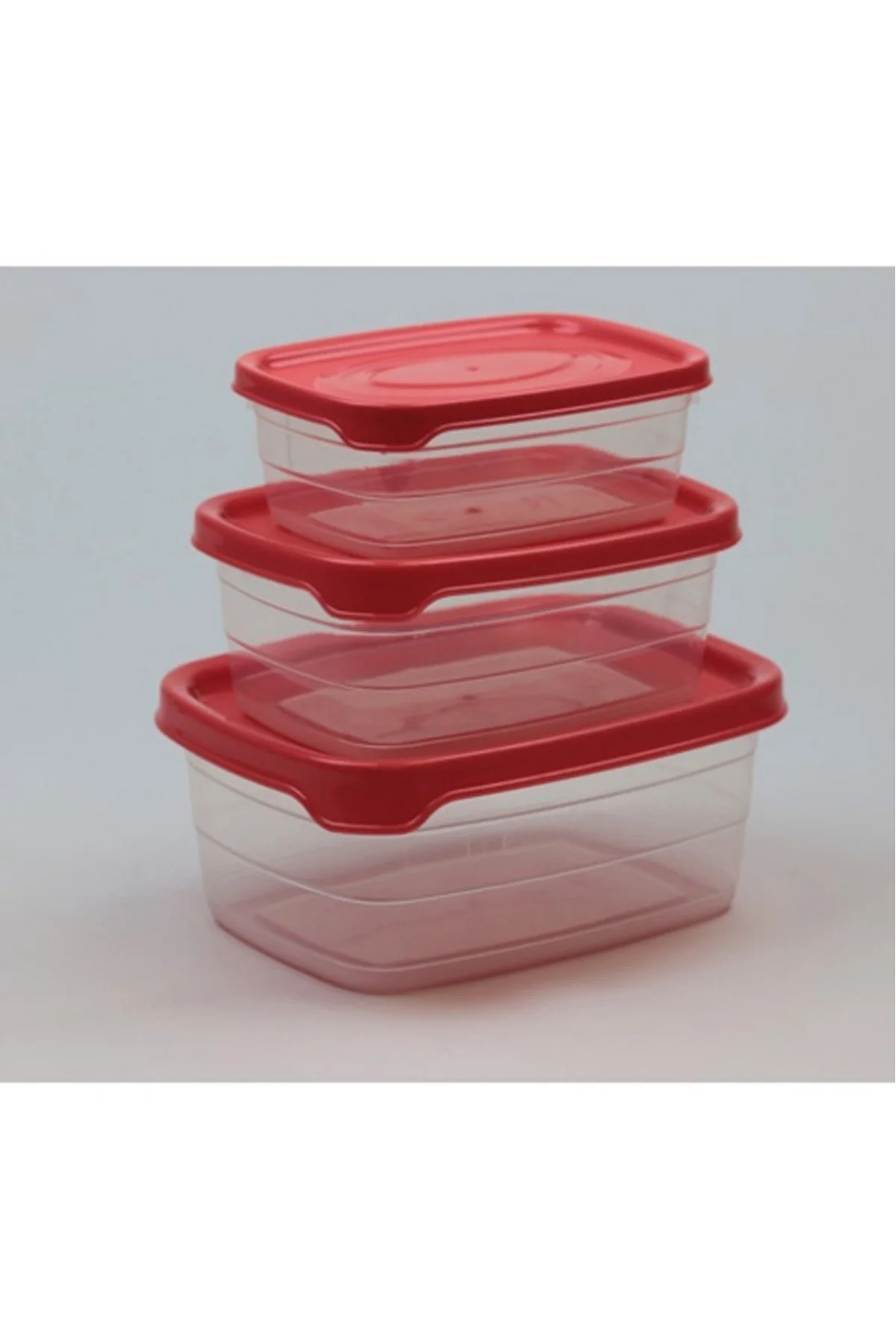 Plastik Saklama Kabı 3'lü 400 Ml - 670 Ml - 1.2 Lt. Royaleks-BNM-