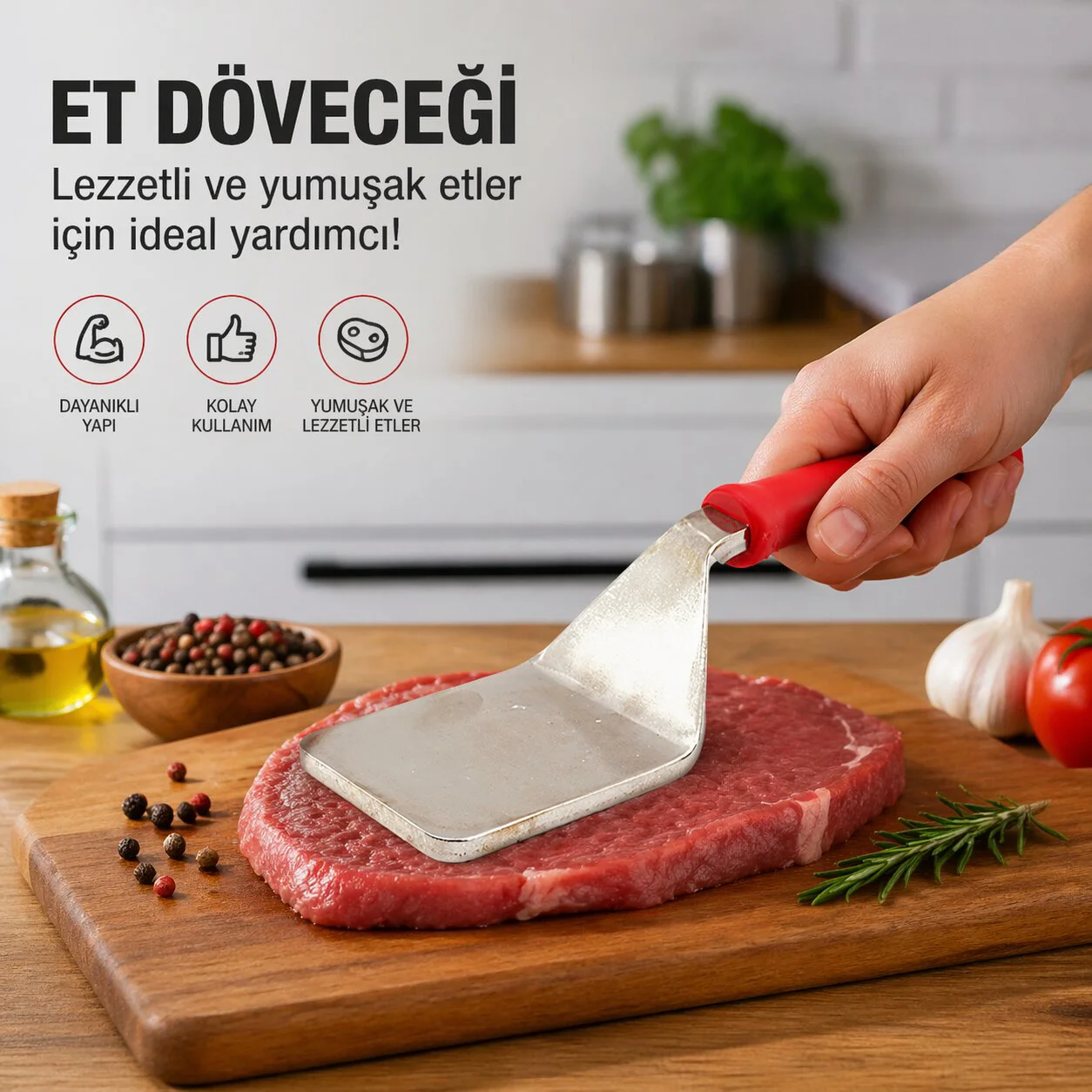Plastik Saplı - Metal Et Dövecek Fiyatı, Yorumları ve Özellikleri