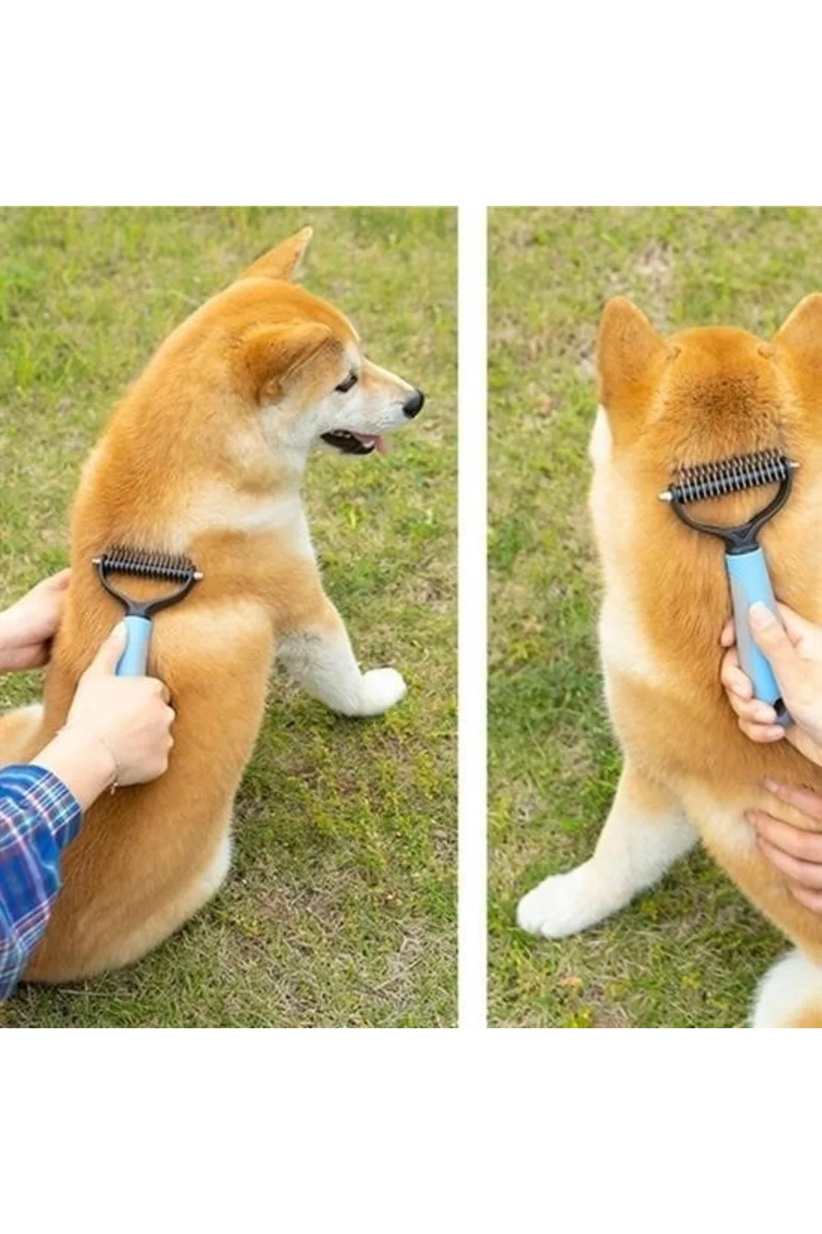 Plastik Saplı Metal Kedi Köpek Bakım Kıtık Tüy Topak Açıcı Tarak