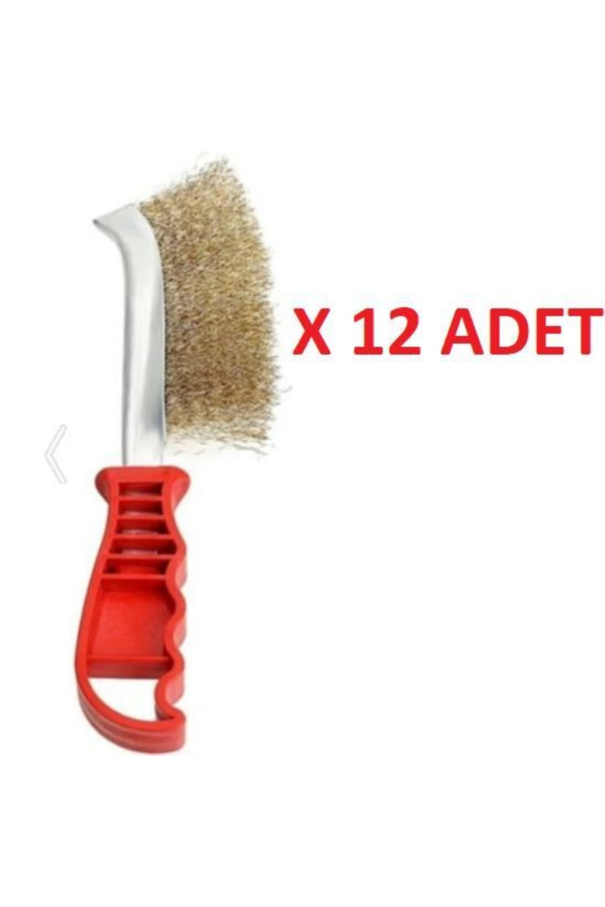 Ysb Plastik Saplı Tel Fırça Mangal İzgara Temizleme (12 Adet)