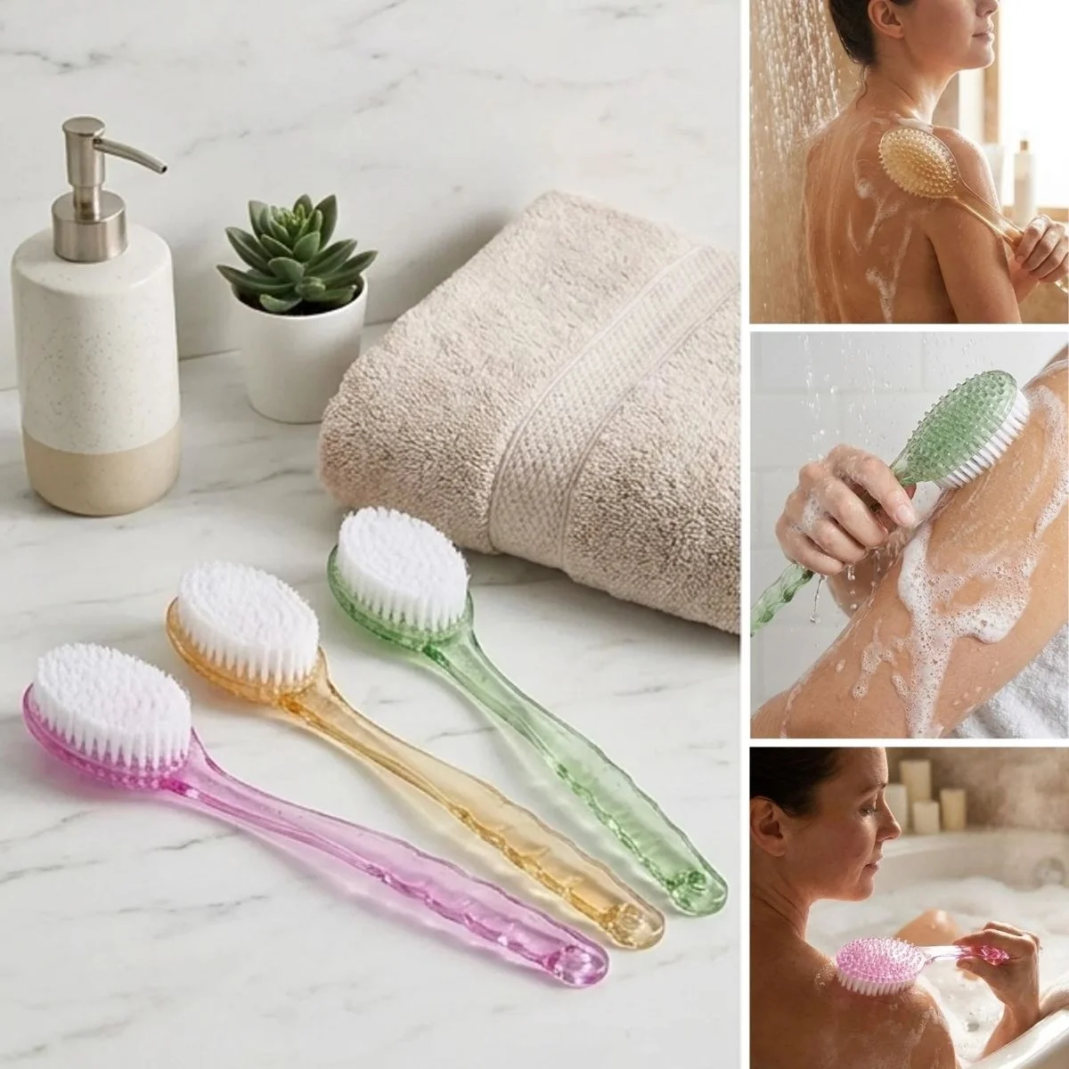 Plastik Saplı Vücut Temizleme Fırçası - Çok Amaçlı Sırt Ve Vücut İçin Banyo Ve Duş Kese Aparatı Bx40 Fiyatı, Yorumları ve Özellikleri