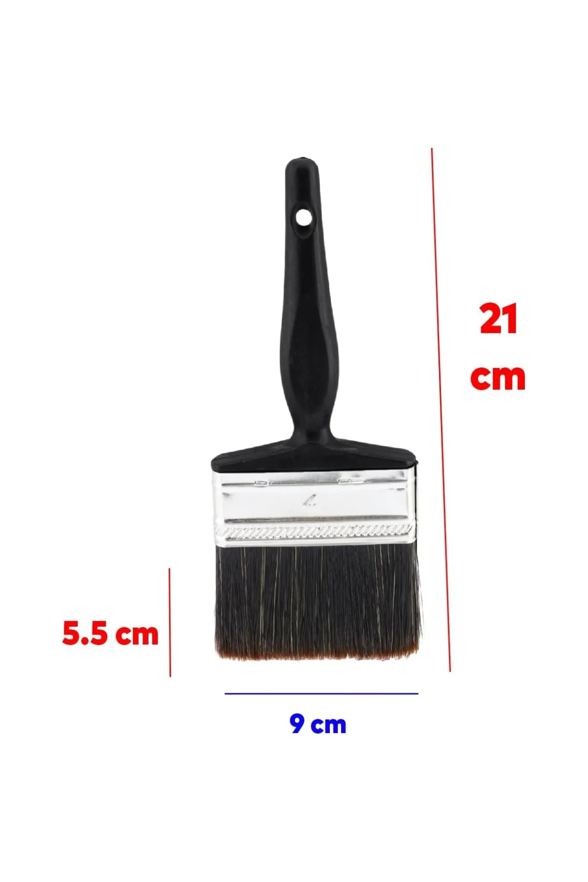 Plastik Saplı Yağlı Boya Fırça No: 4 Resim Ressam Fırçası Hobi Sanat Duvar Metal A