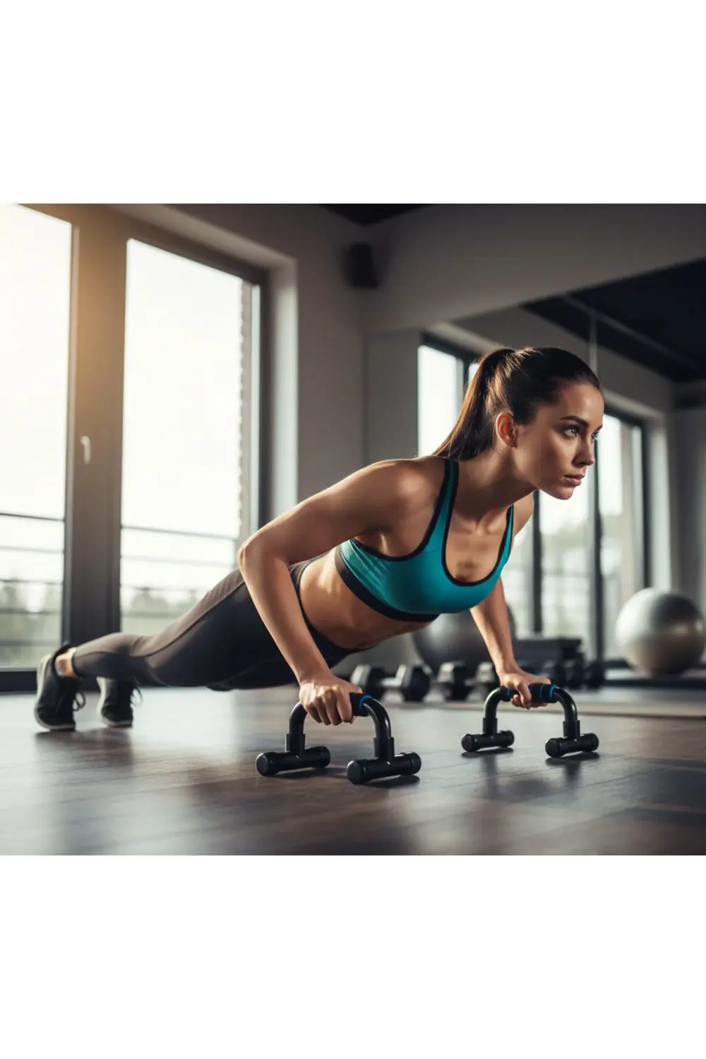 Plastik Şınav Barı - Spor - Egzersiz - Jimnastik - Kondisyon - Pu Plastik Şınav Barı - Spor - Egzersiz - Jimnastik - Kondisyon - Pu