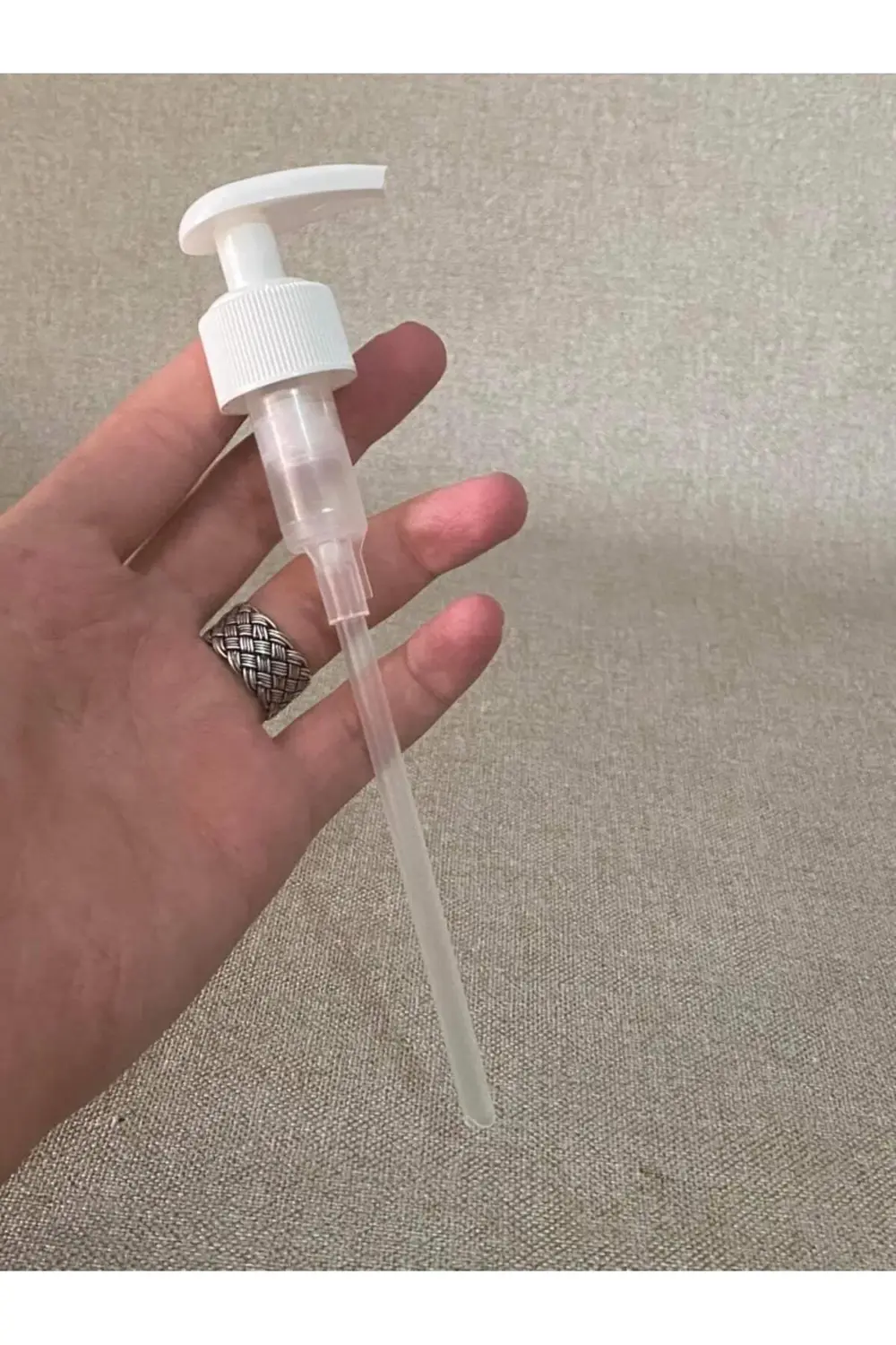 Plastik Sıvı Sabun Pompası Beyaz - Losyon Krem Pompası