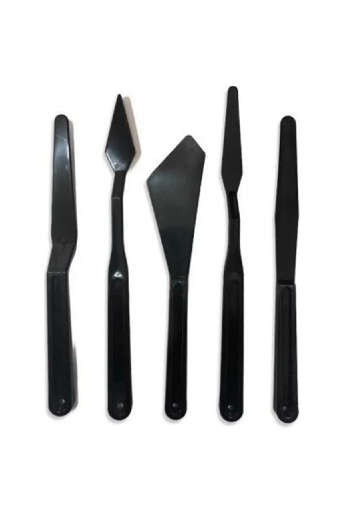 Plastik Spatül Set 5'li Siyah