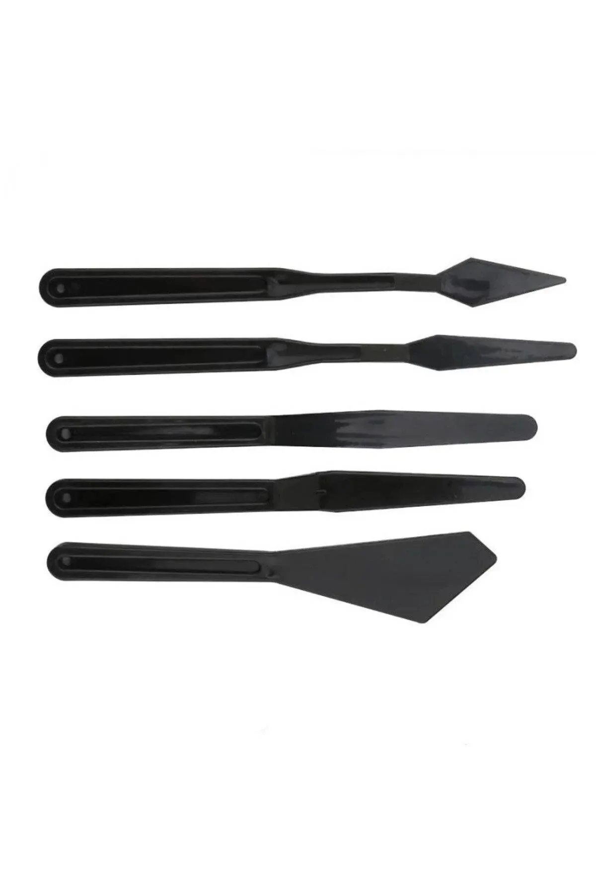 Plastik Spatül Set 5'li Siyah
