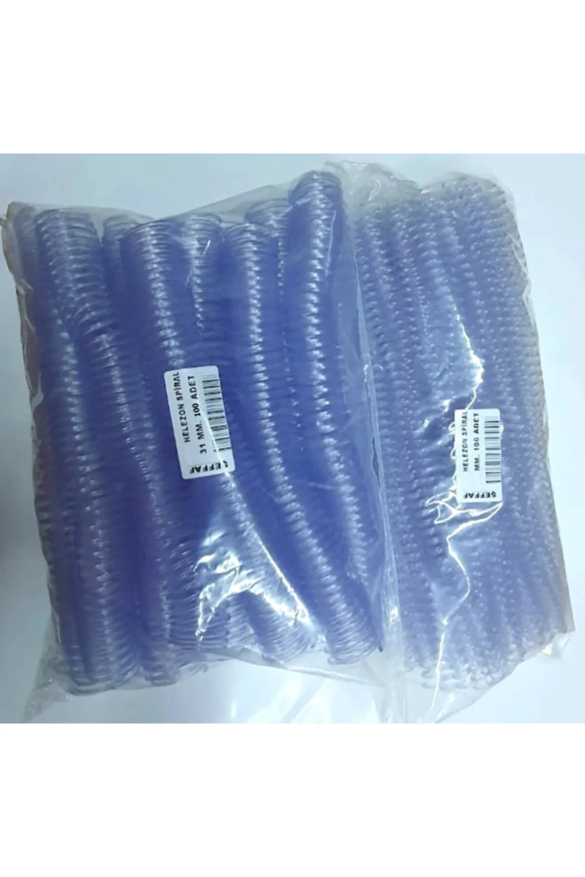 Plastik Spiral 8 Mm Şeffaf 100'lü Paket