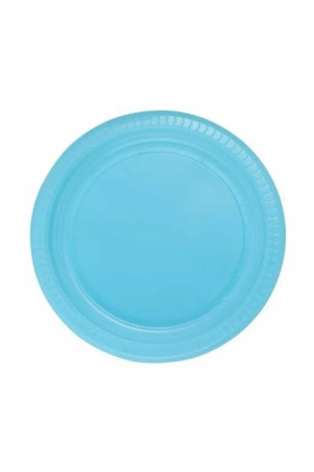 Plastik Tabak 22 Cm (25 'Lİ) Açık Mavi