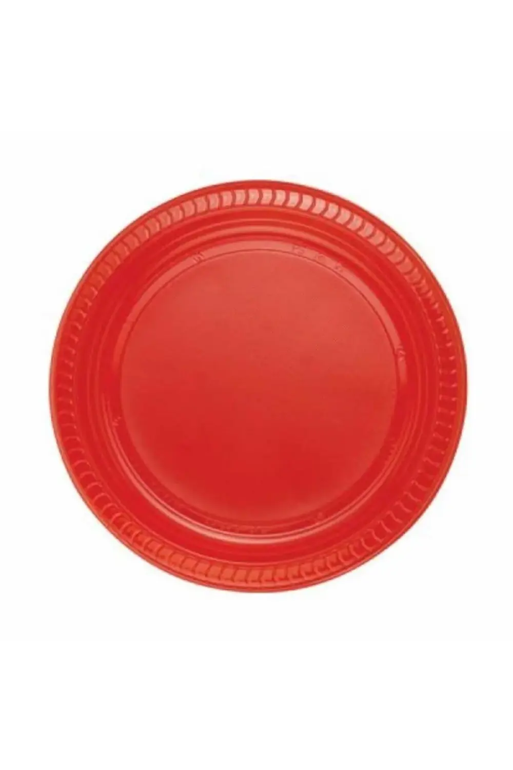 Plastik Tabak 22 Cm (25 'Lİ) Kırmızı