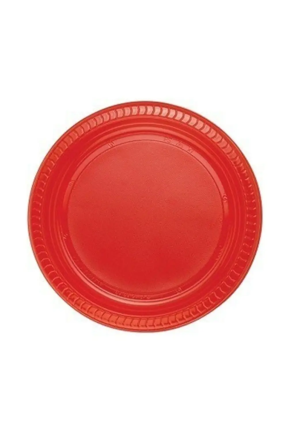 Plastik Tabak, Bardak, Çatal Set 48 Kişilik Sarı - Kırmızı