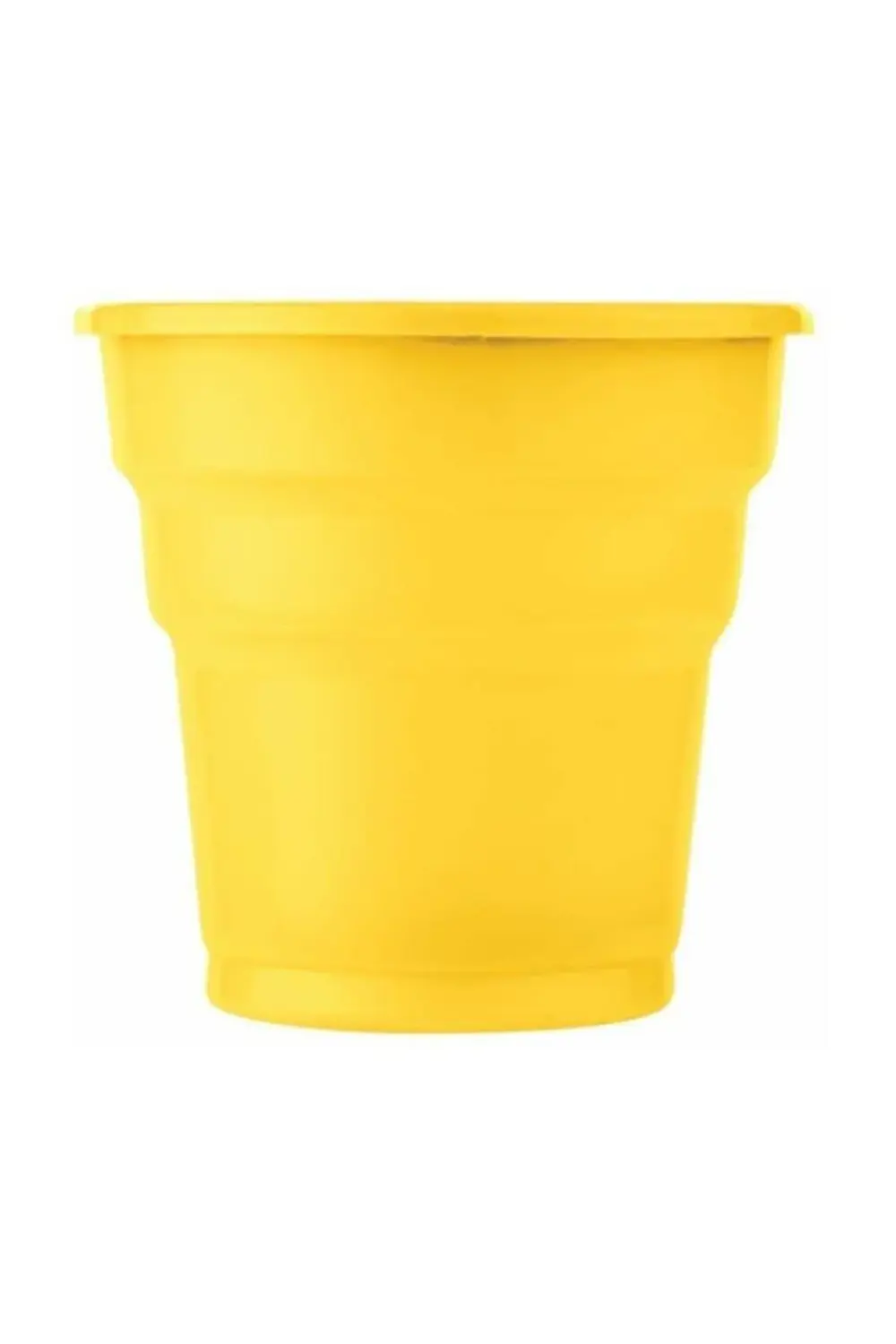 Plastik Tabak, Bardak, Çatal Set 48 Kişilik Sarı - Kırmızı