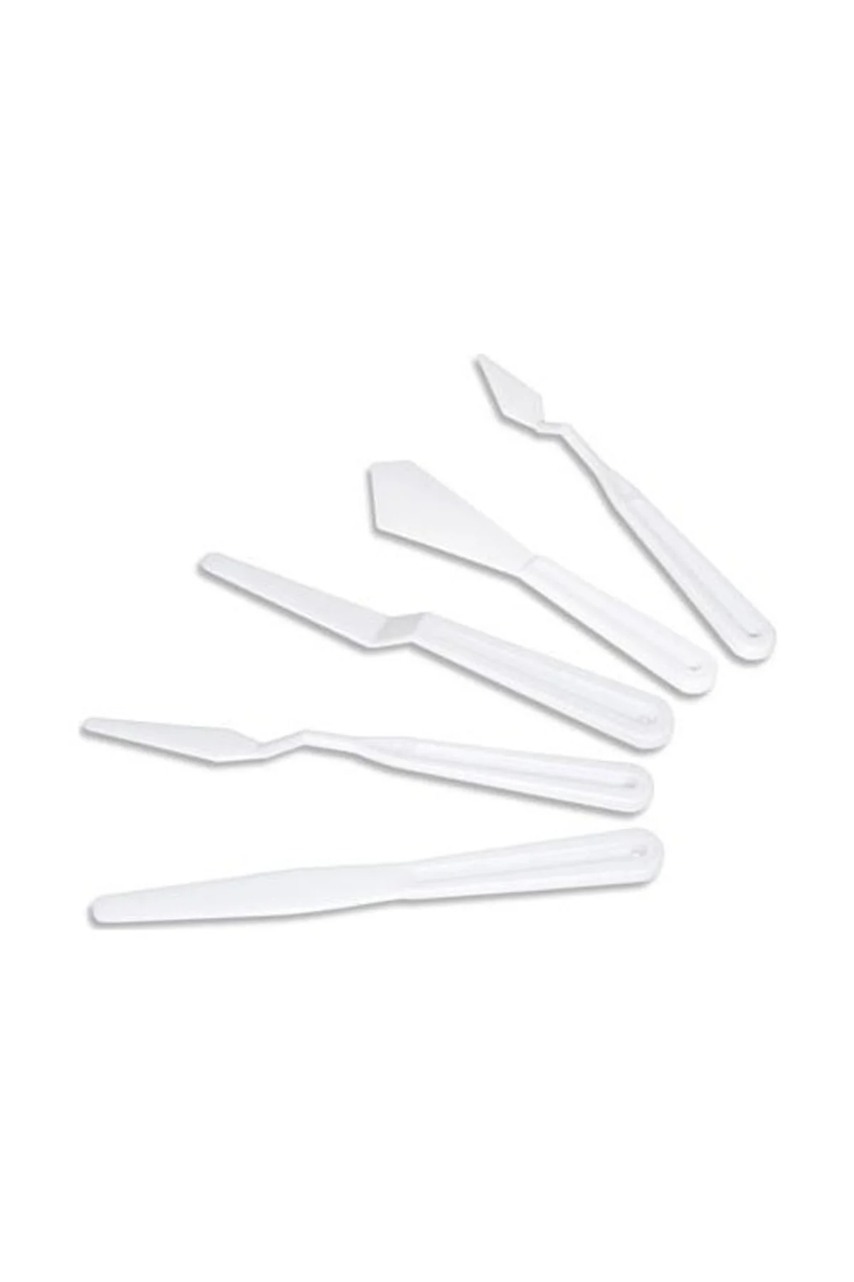 Plastik Yağlı Boya-akrilik Boya- Spatula 5 Li Set