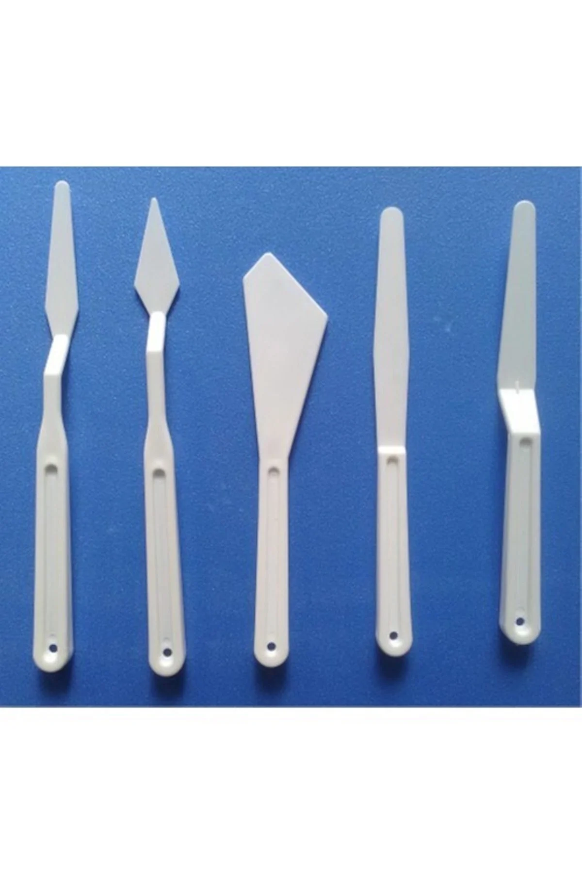 Plastik Yağlı Boya-akrilik Boya- Spatula 5 Li Set