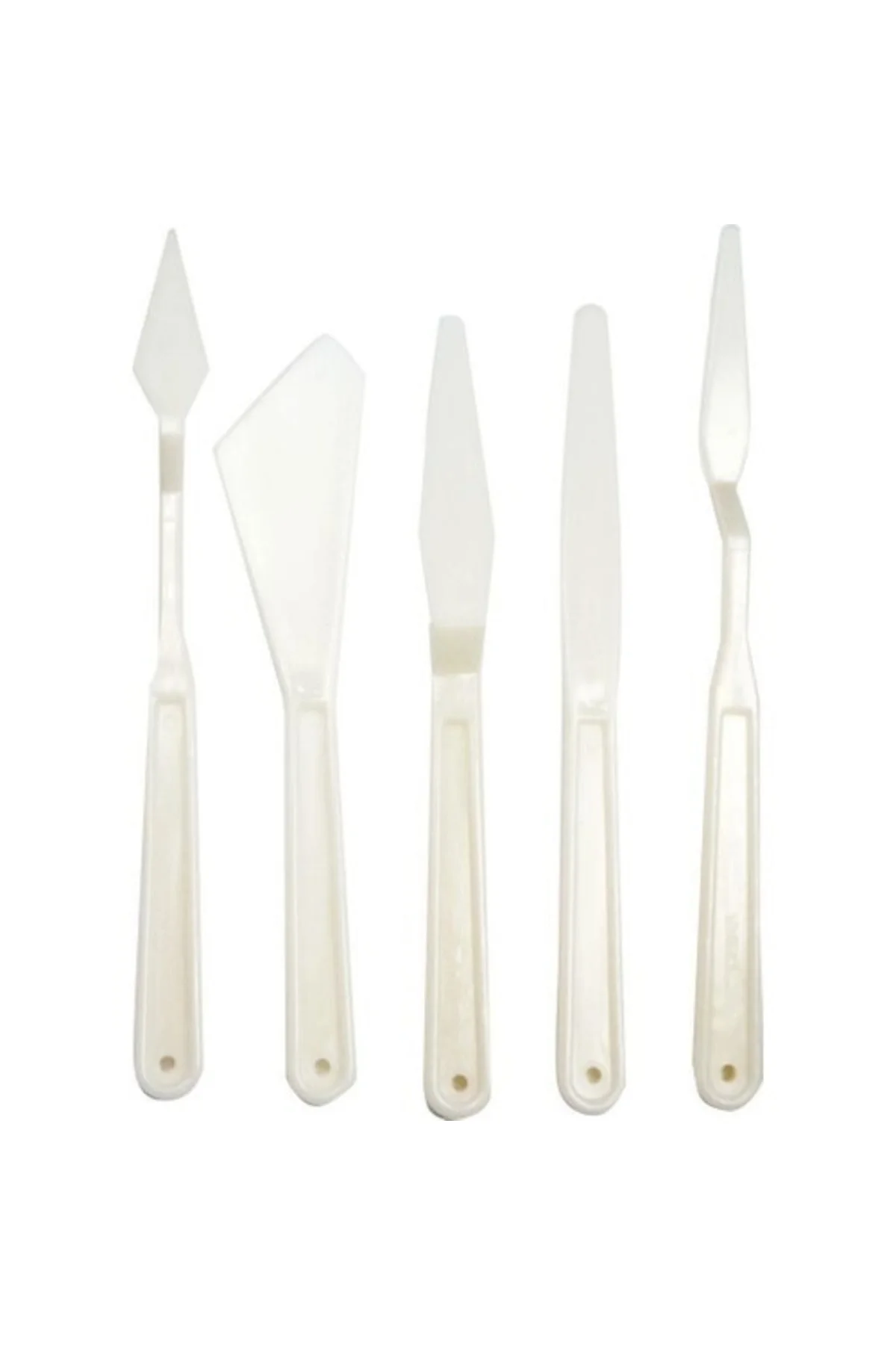 Plastik Yağlı Boya-akrilik Boya- Spatula 5 Li Set