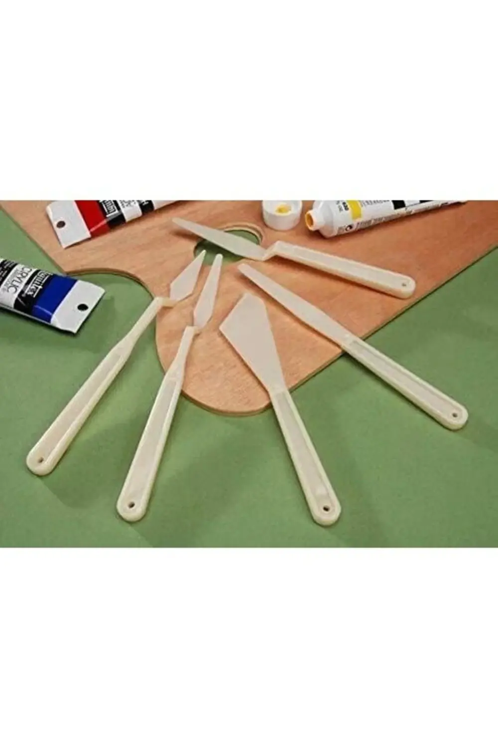 Plastik Yağlı Boya-akrilik Boya- Spatula 5 Li Set