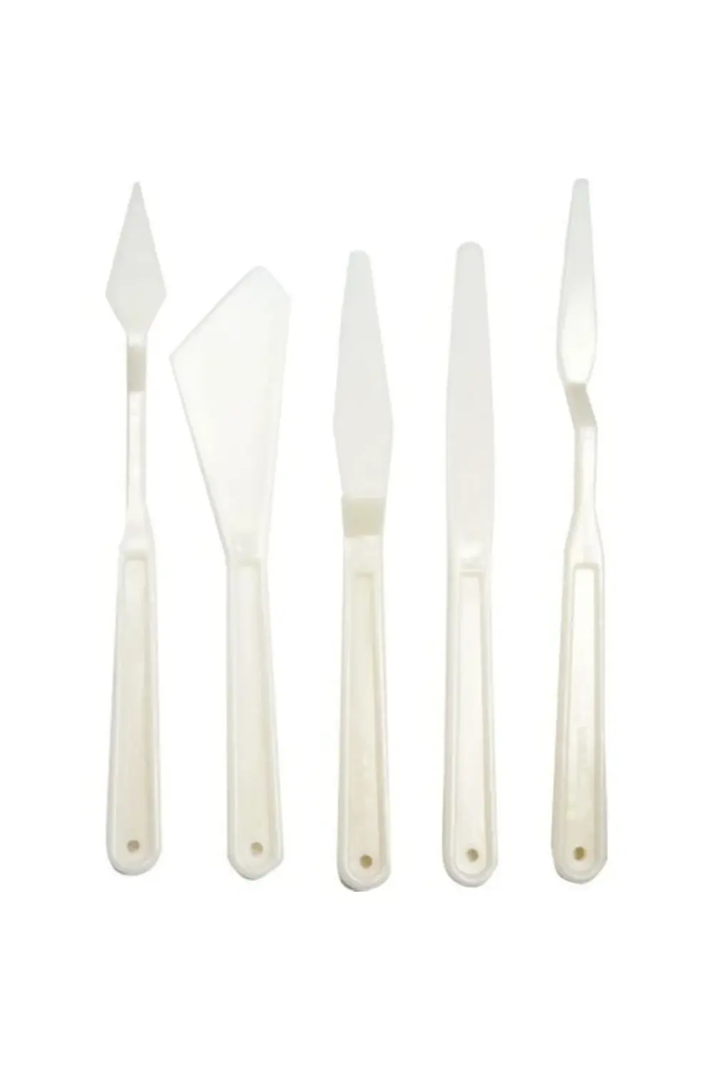 Plastik Yağlı Boya-akrilik Boya- Spatula 5 Li Set
