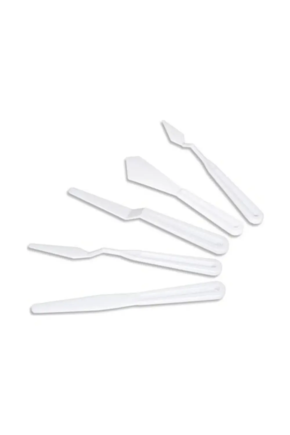 Plastik Yağlı Boya-akrilik Boya- Spatula 5 Li Set