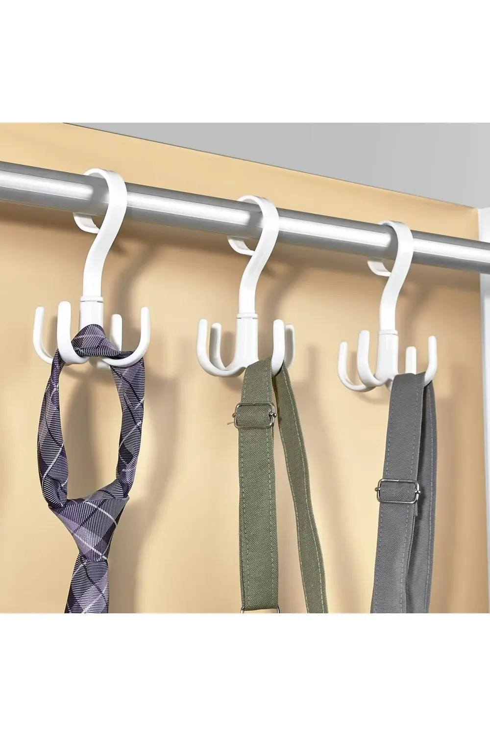 Plastlife 3 Adet Pratik 4 Askılı 360 Derece Hareketli Dolap Içi A