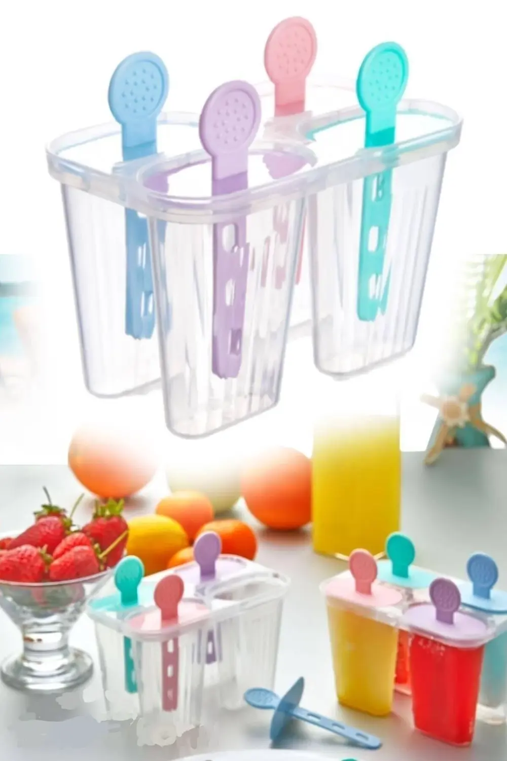 Plastlife 4'lü Meybuz & Dondurma Kalıbı Kp-151