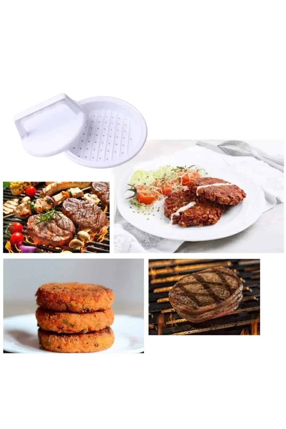 Plastlife Hamburger Köfte Kalıbı Köfte Presi Şekillendirici Burge