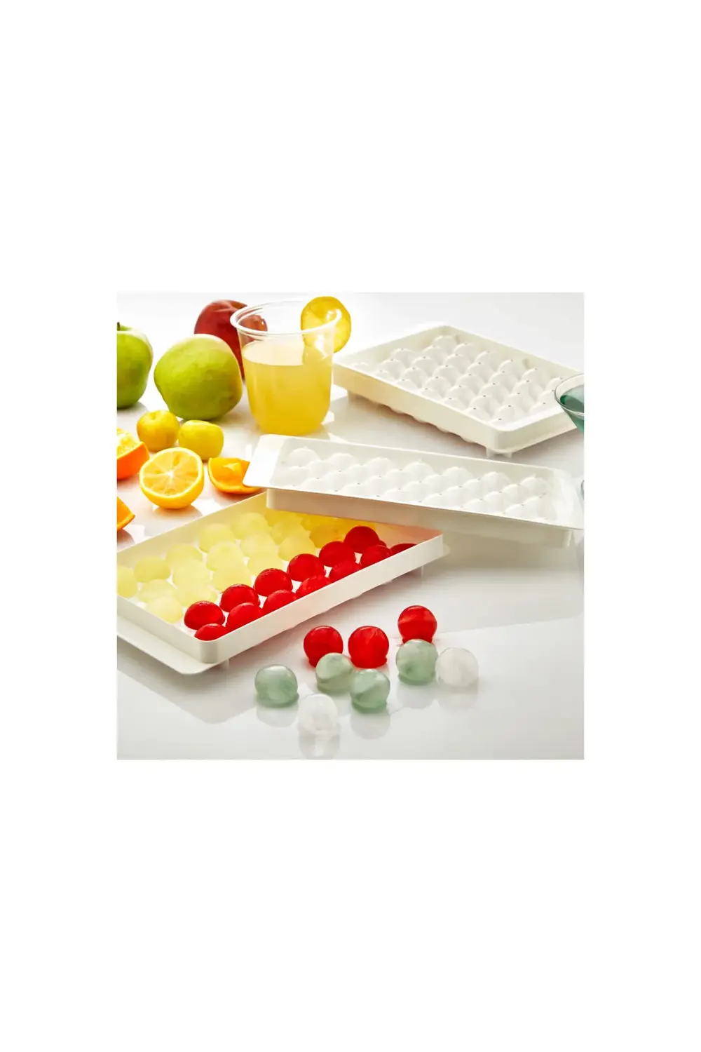 Plastlife Küre Buz Kalıbı Kapaklı 33 Hazneli Yuvarlak Buz Kalıbı