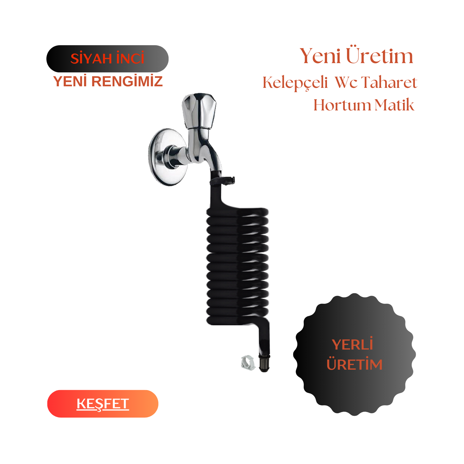 Plasyay Spiral Wc Taharet Hortum Matik Ve Wc Banyo Yıkama Seti Plastik Kelepçeli Setler Plasyay Spiral Wc Taharet Hortum Matik Ve Wc Banyo Yıkama Seti Plastik Kelepçeli Setler