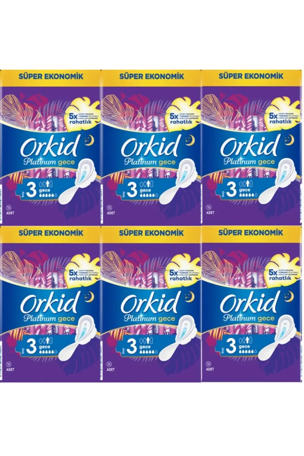 Platinum 4'lü Gece 16 X 6 Adet